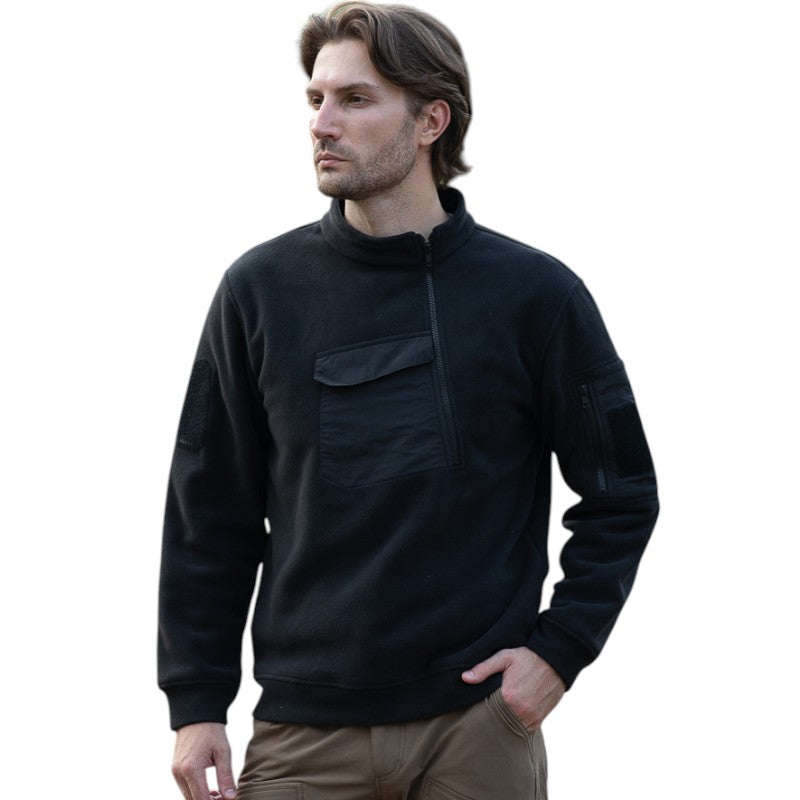 Tactical winter fleece pullover
