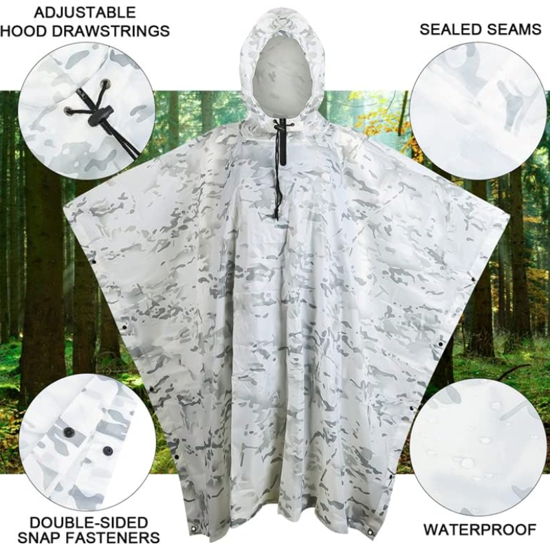 waterproof hooded poncho