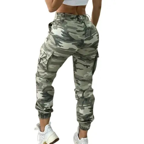 Womens camo combat trousers