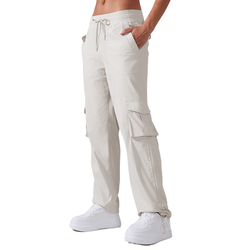 Womens wide leg cargo trousers