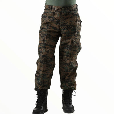 Army cargo camo combat military trousers