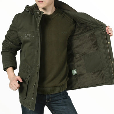 Army Green Jacket Hooded Parka