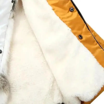 Army Parka Coat with Fur Hood