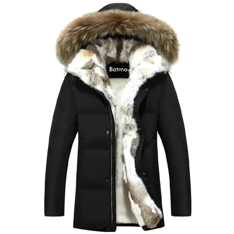 Army Parka Coat with Fur Hood