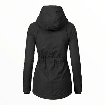 Army parka with fur hood