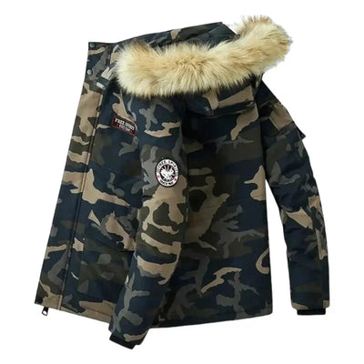 Army Parka Jacket with Fur