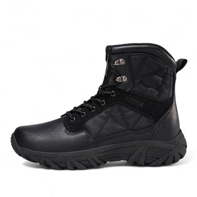 Black tactical combat boots