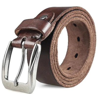 Brown Leather Tactical Belt