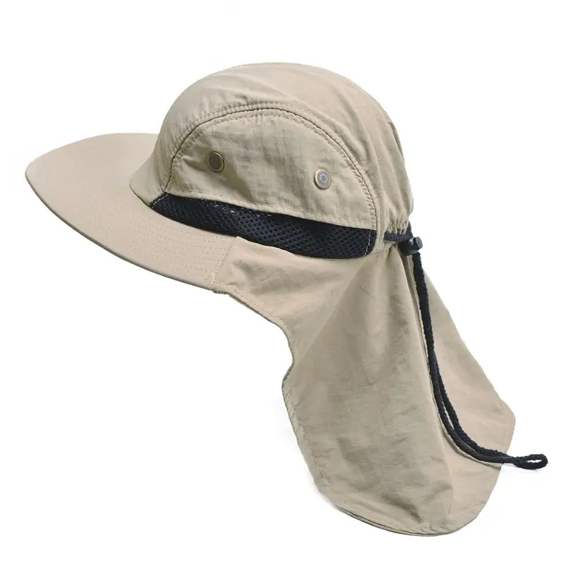 Bush hat with neck cover
