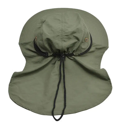 Bush hat with neck cover