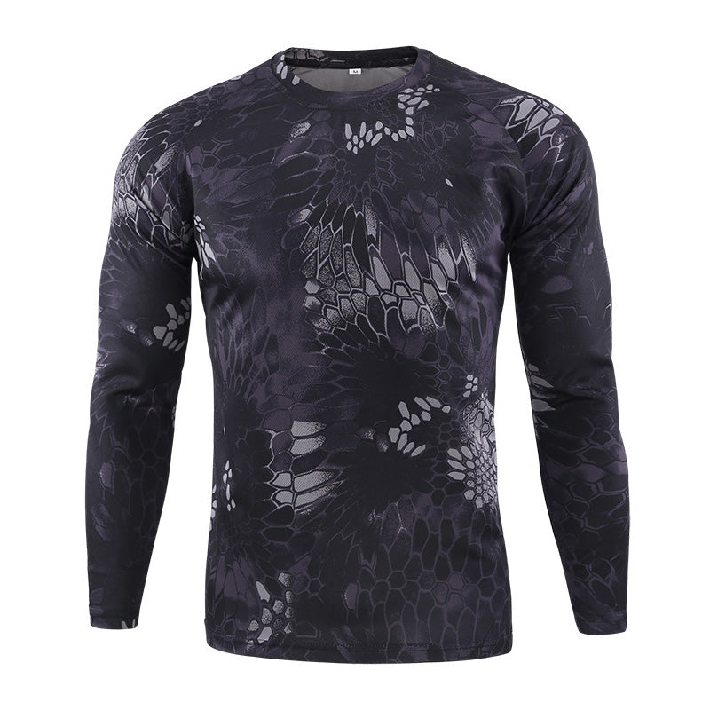 Camo long sleeve base layer t shirt