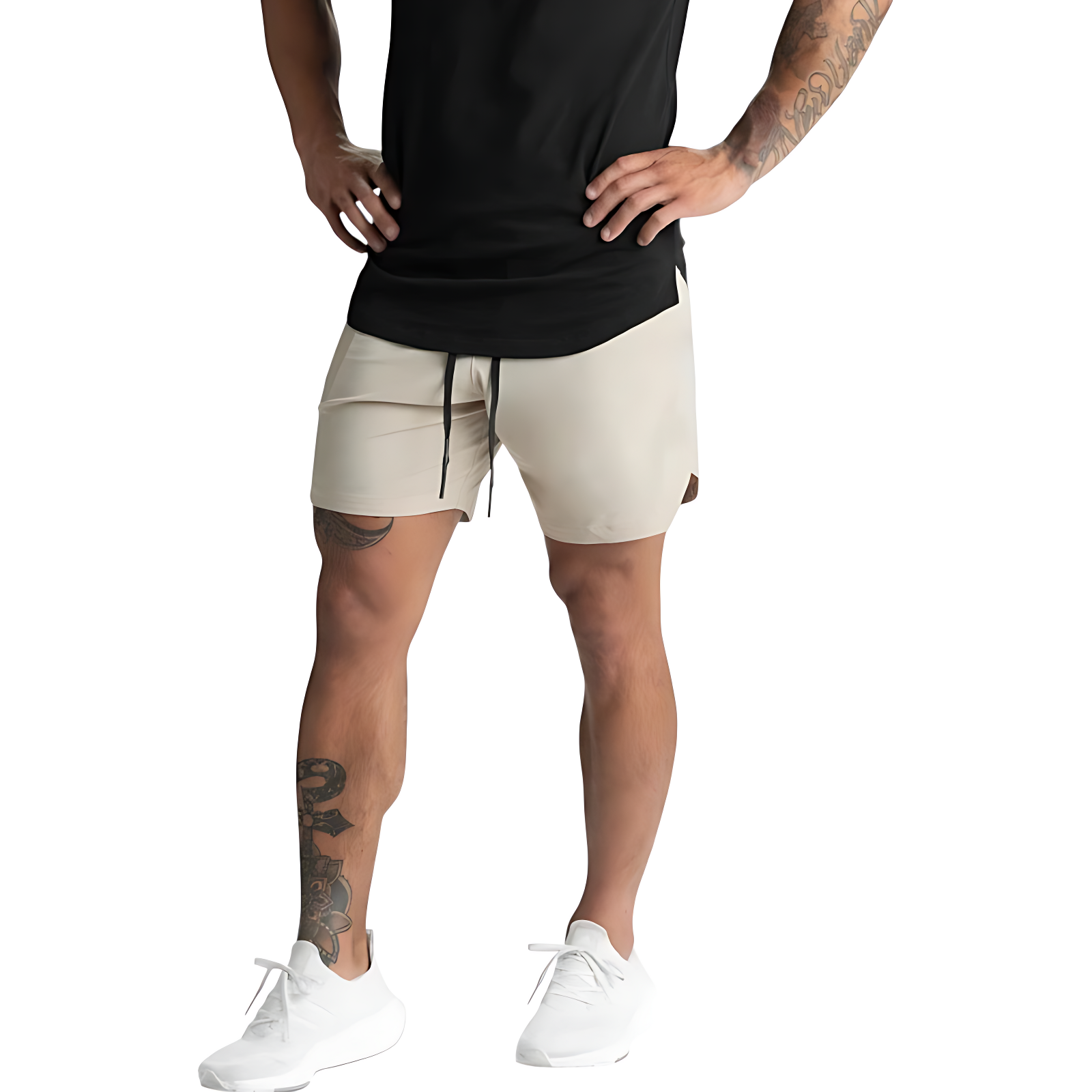 Camo running shorts mens