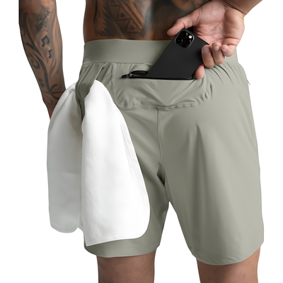 Camo running shorts mens