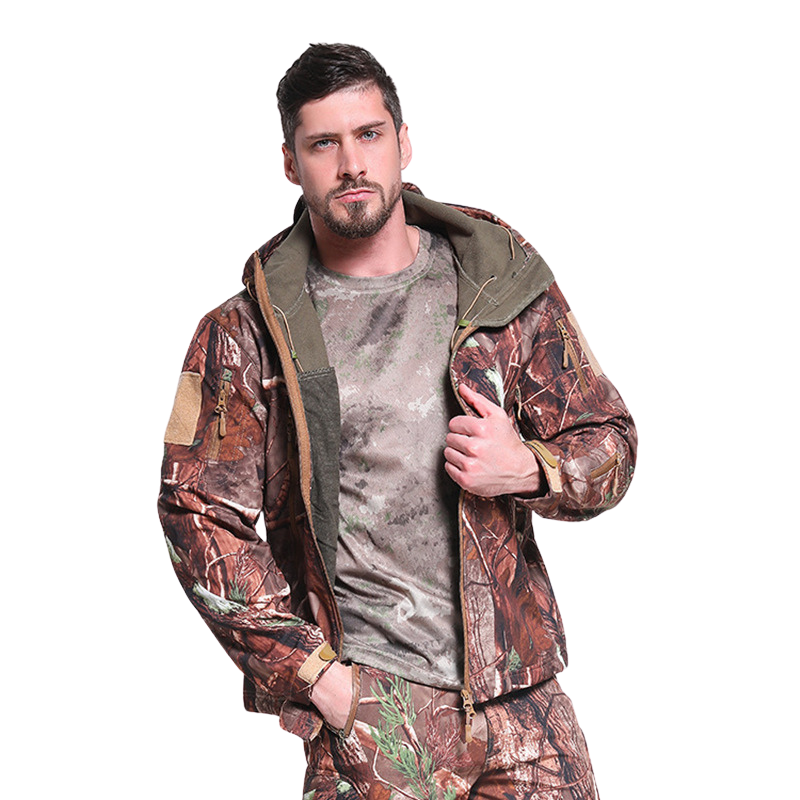 Camo softshell jacket