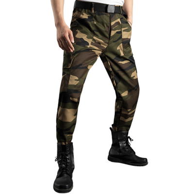 Camouflage combat trousers mens