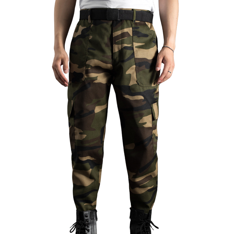 Camouflage combat trousers mens