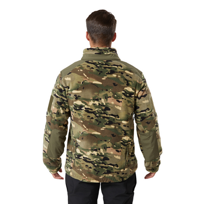 Camouflage fleece jacket army