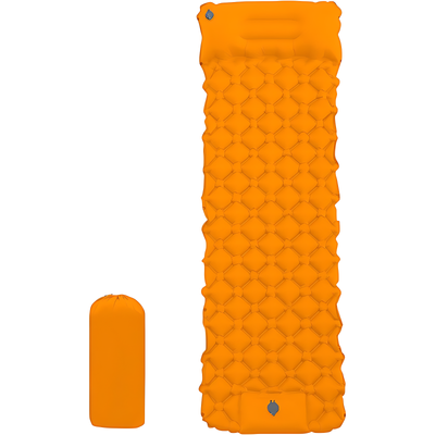 Camping air bed self inflating