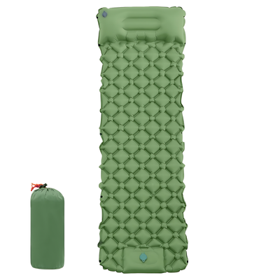 Camping air bed self inflating