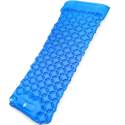Camping air bed self inflating