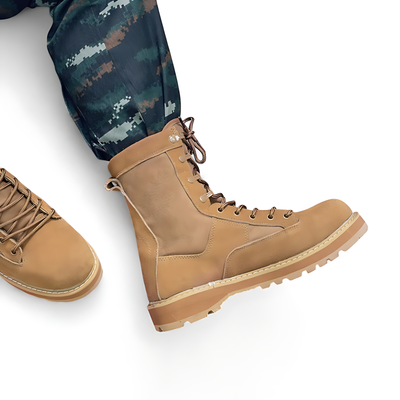 Cold weather tactical boots camo