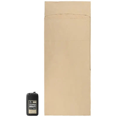 Compact sleeping bag liner