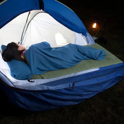 Compact sleeping bag liner