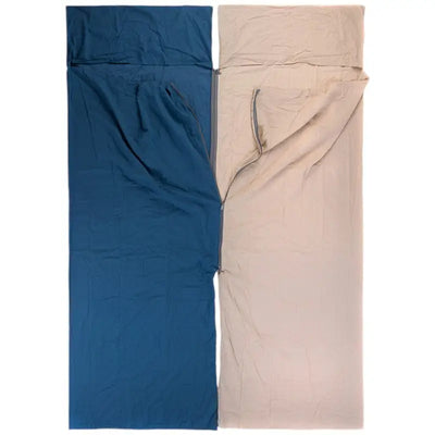 Compact sleeping bag liner