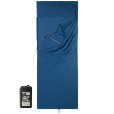 Compact sleeping bag liner