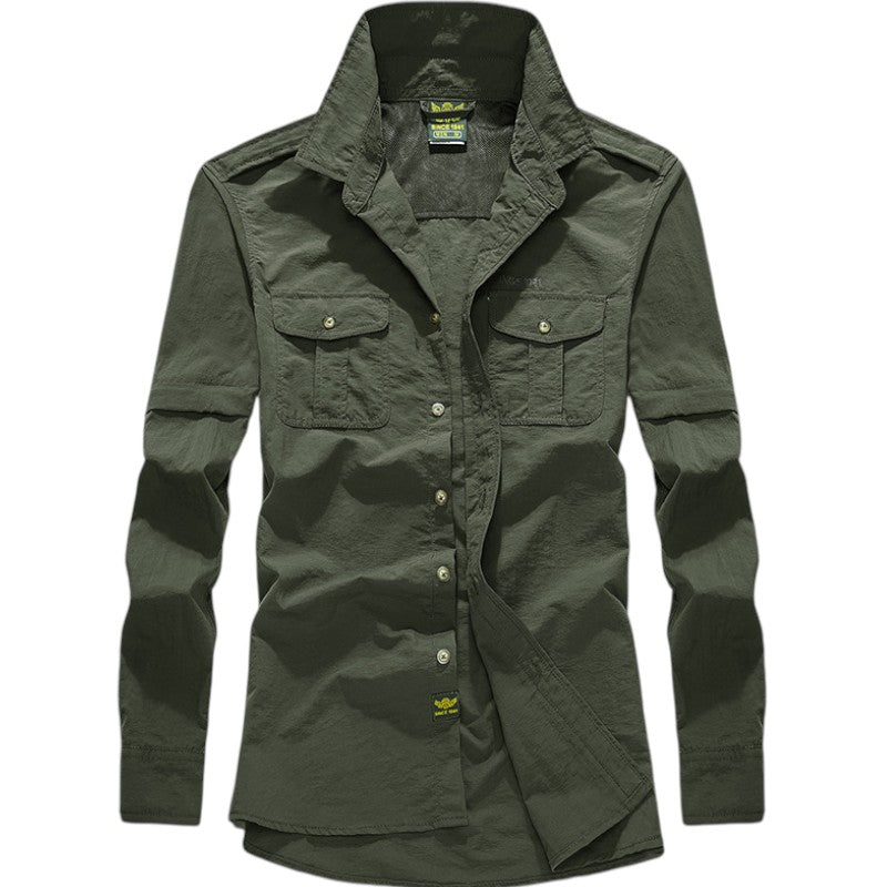 Convertible military shirt