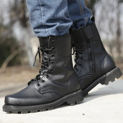 Desert Boots with Side Zipper