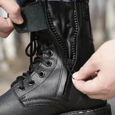 Desert Boots with Side Zipper