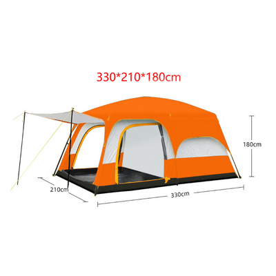Family tent camping