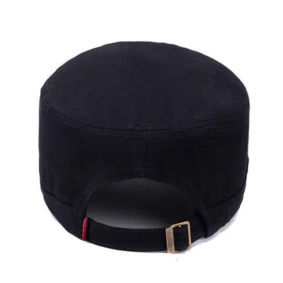 Flat top military cap