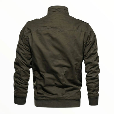Fleece military navy jacket