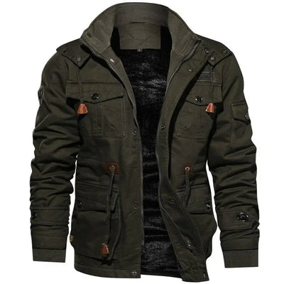Fur Lined Military Jacket