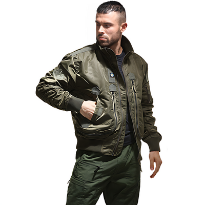 Green camo bomber jacket