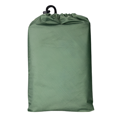 Green camping tarp