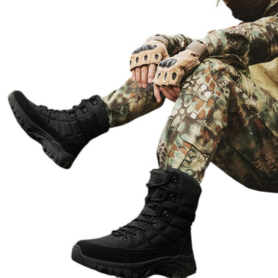 High top tactical combat boots