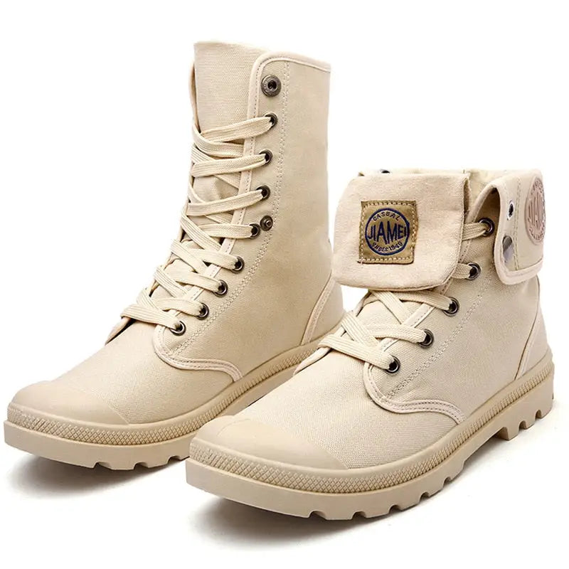 Hunter canvas desert commando boots
