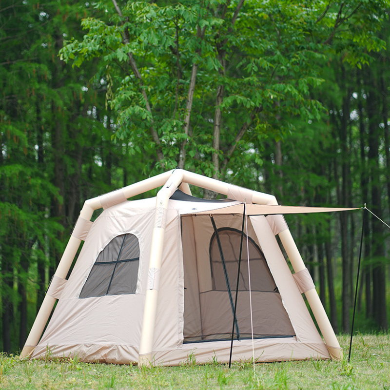 Inflatable tents for camping