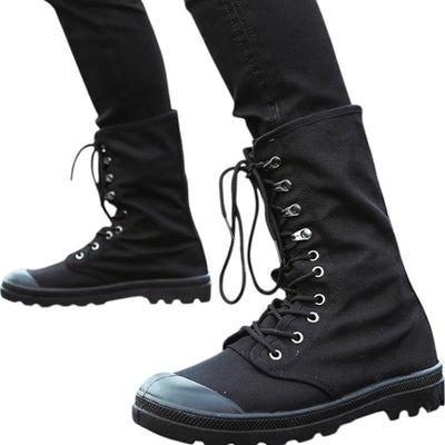 Knee high tactical boots