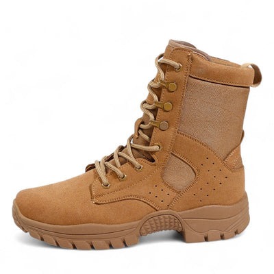 Lace-Up Zip Tactical Tan Desert Boots