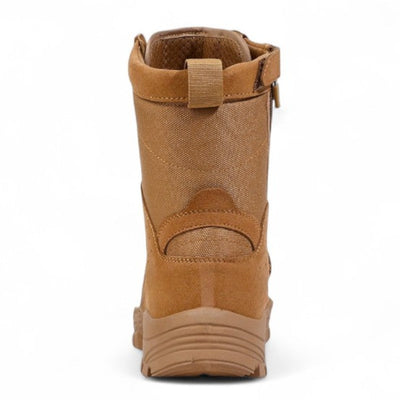 Lace-Up Zip Tactical Tan Desert Boots