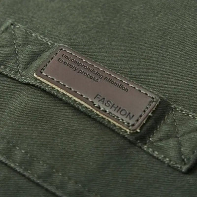 Men denim military jacket