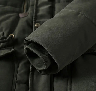Mens army parka hood