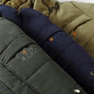 Mens army parka hood