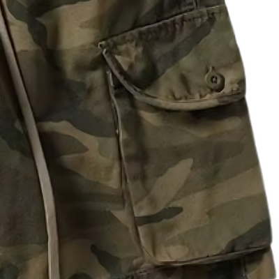 Mens camo drawstring shorts
