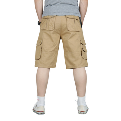 Mens cotton cargo shorts