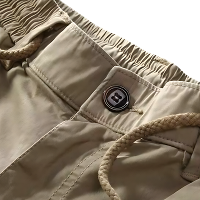 Mens khaki cargo shorts